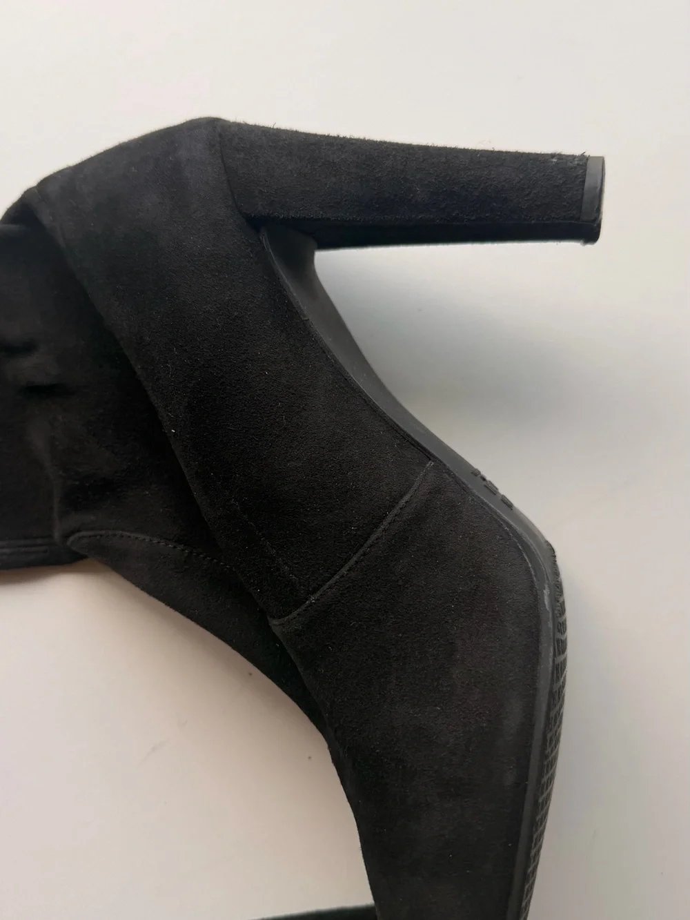 Stuart Weitzman Highland Black Suede Over-the-Knee Boots